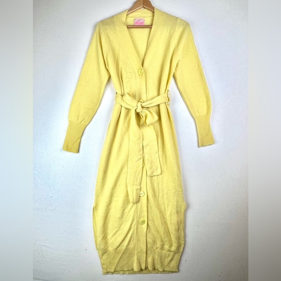 Crush Cashmere Long Sweater Duster Quiet Luxury Office